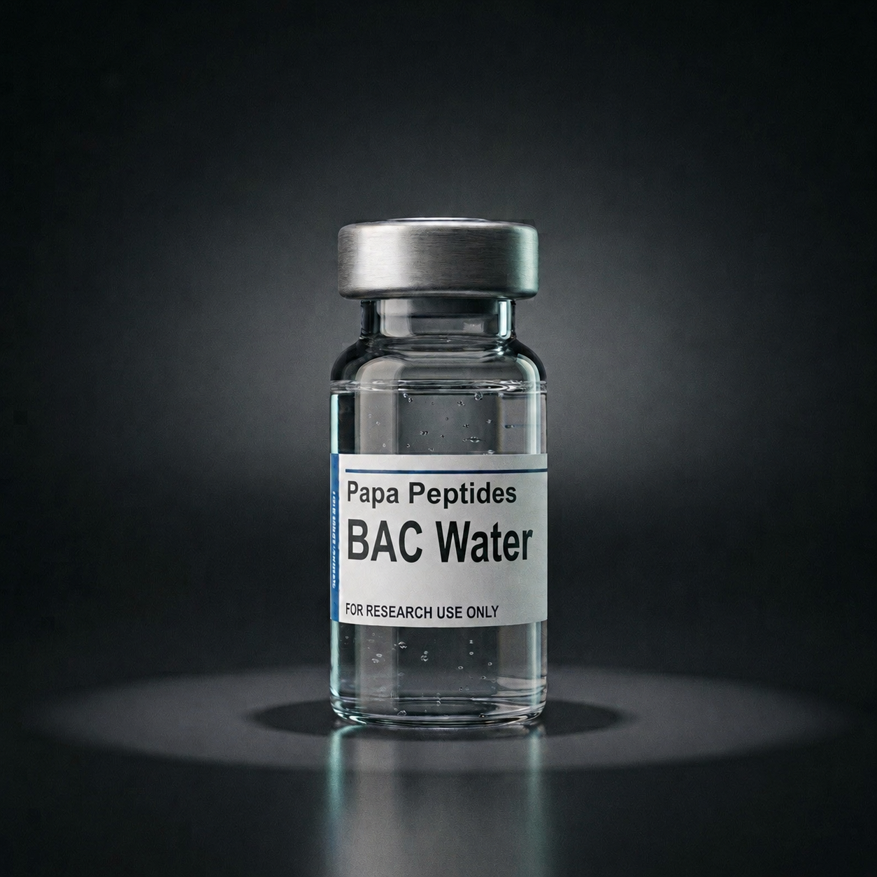 BAC Water research vial
